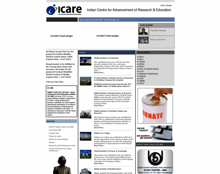 Icare-haldia.org thumbnail