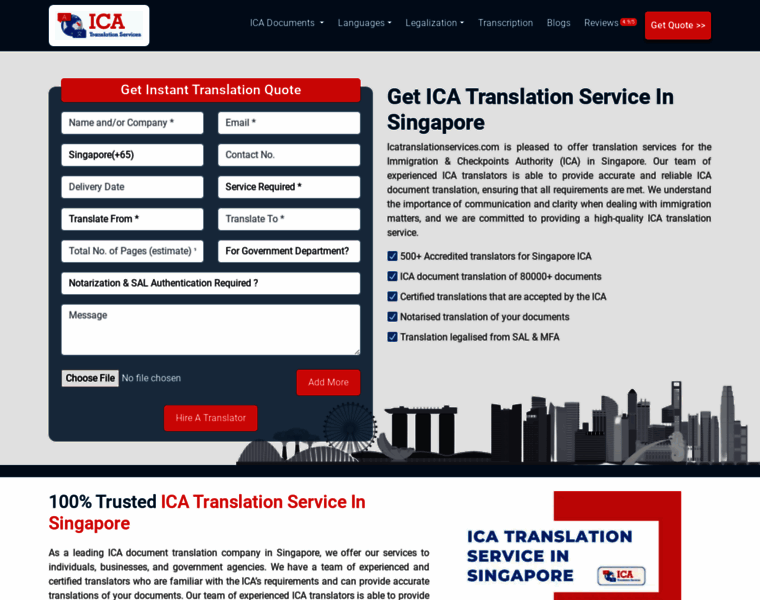 Icatranslationservices.com thumbnail