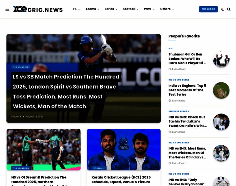 Icecric.news thumbnail Icecric.news thumbnail