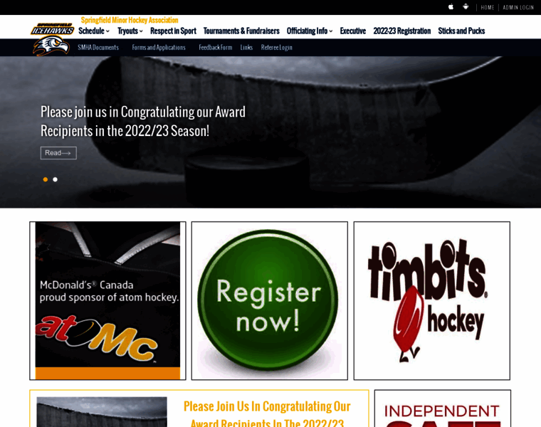 Icehawkshockey.ca thumbnail