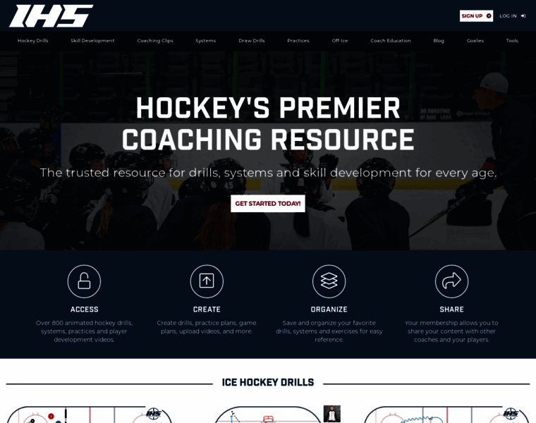 Icehockeysystems.com thumbnail