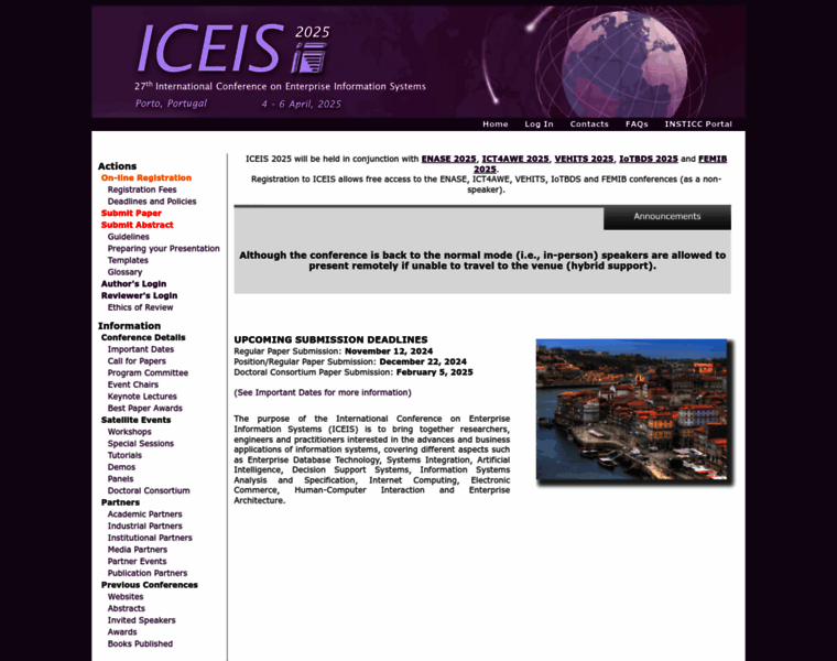 Iceis.org thumbnail