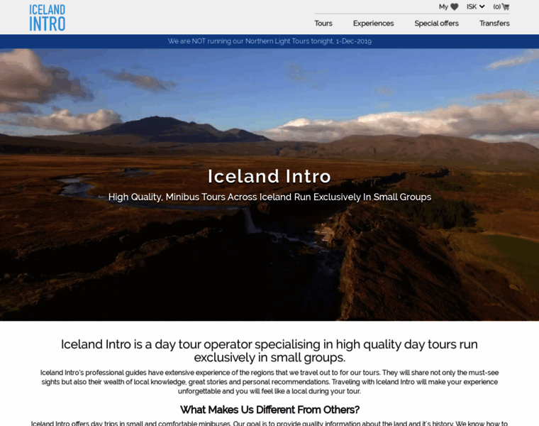 Icelandintro.is thumbnail