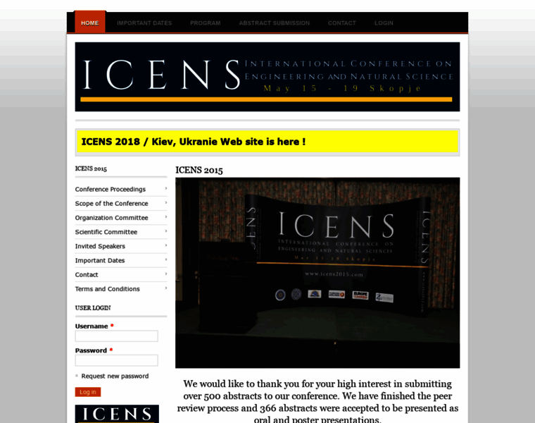 Icens2015.com thumbnail