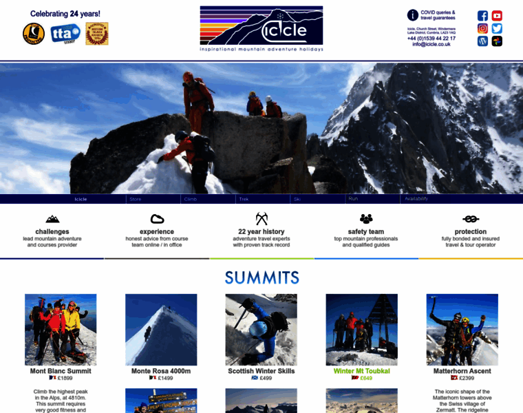 Icicle-mountaineering.ltd.uk thumbnail