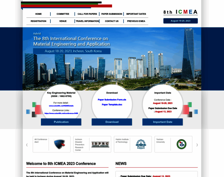 Icmea-conf.org thumbnail