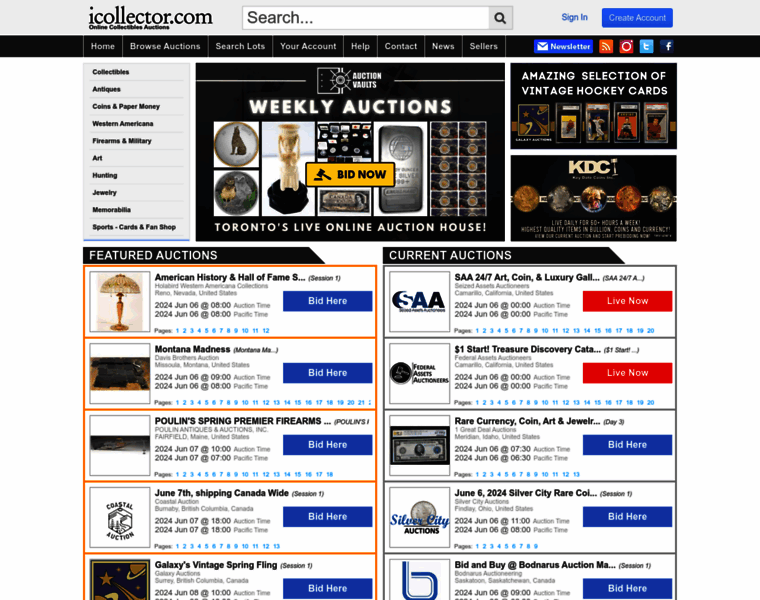 Icollector.com thumbnail