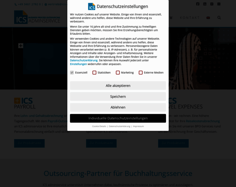 Ics-adminservice.de thumbnail
