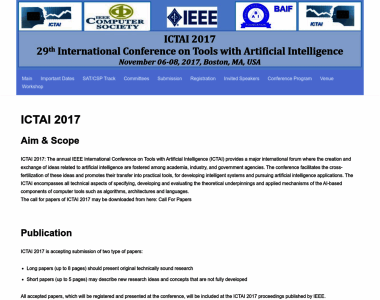Ictai2017.org thumbnail