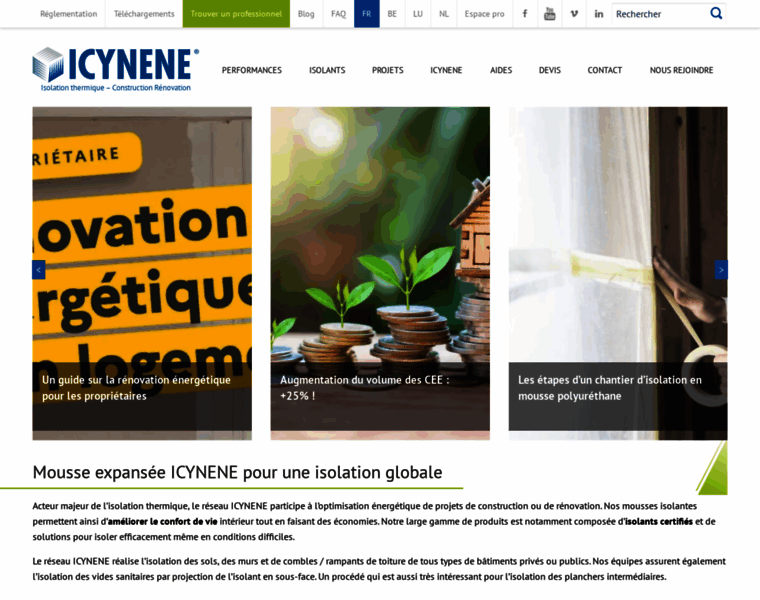 Icynene.fr thumbnail