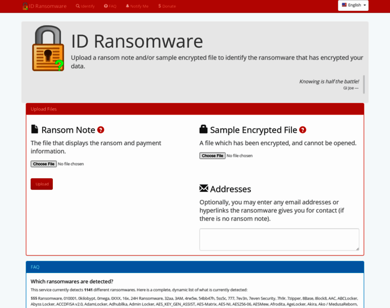 Id-ransomware.malwarehunterteam.com thumbnail