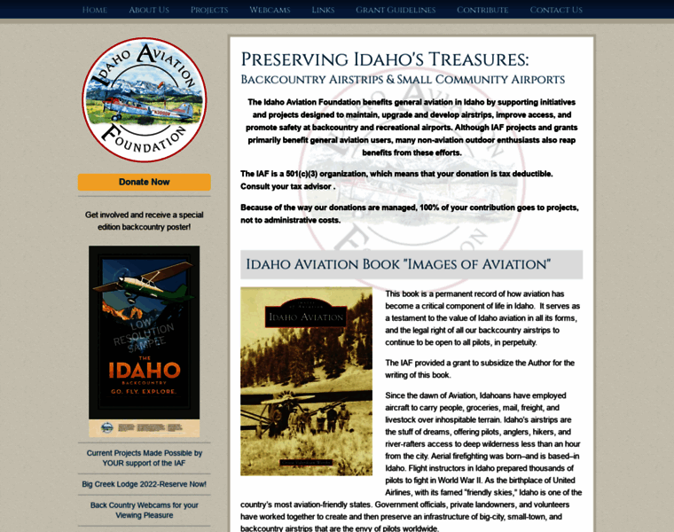 Idahoaviationfoundation.org thumbnail