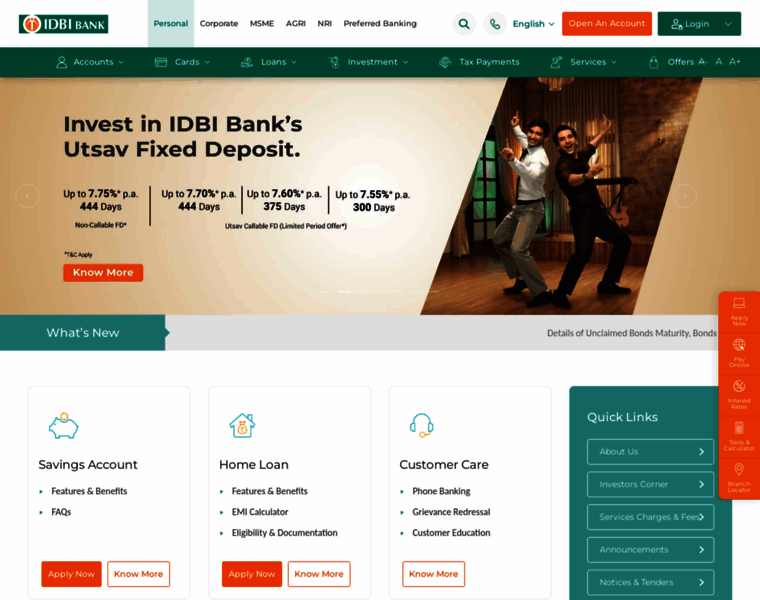 Idbibank.in thumbnail
