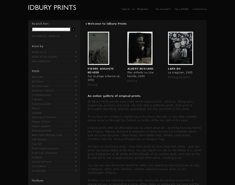 Idburyprints.com thumbnail