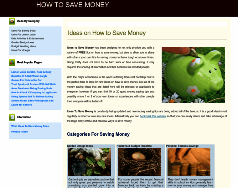 Ideas-to-save-money.com thumbnail