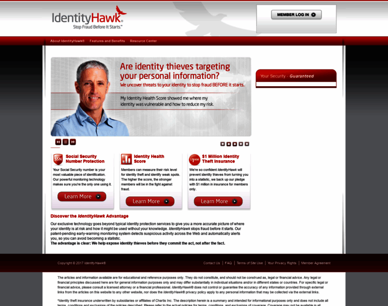 Identityhawk.com thumbnail