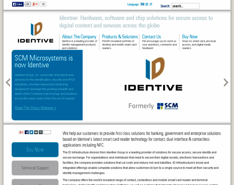 Identive-infrastructure.com thumbnail