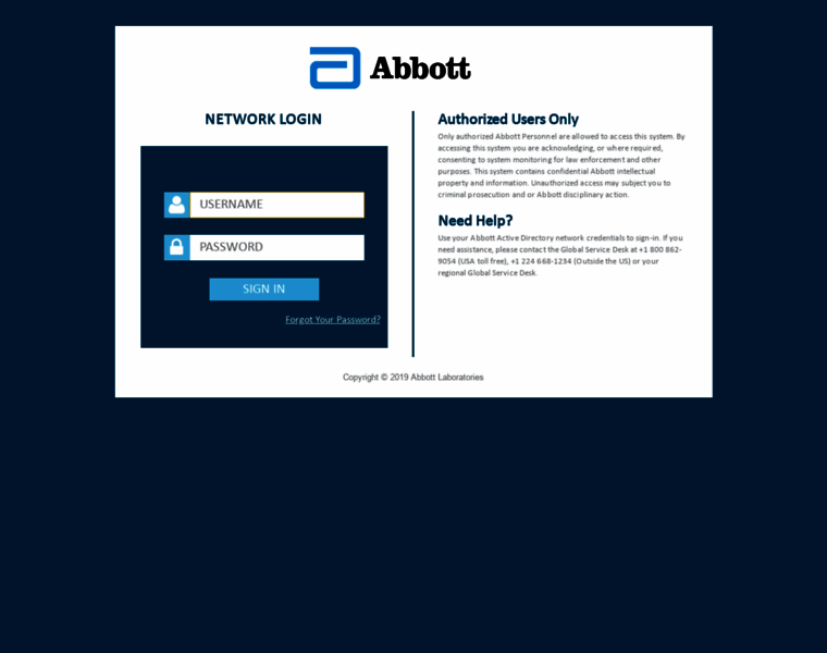 idp.abbott.com at WI. Abbott Laboratories | Sign in