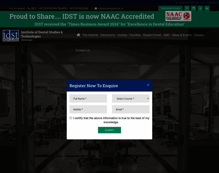 Idstdentalcollege.com thumbnail