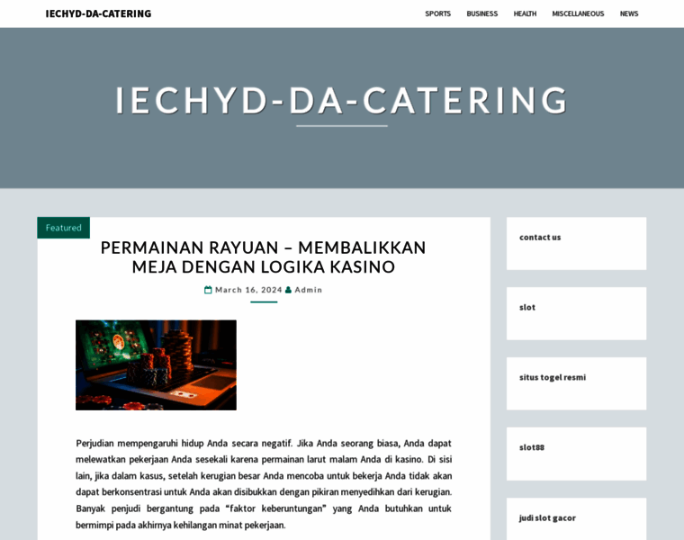 Iechyd-da-catering.co.uk thumbnail