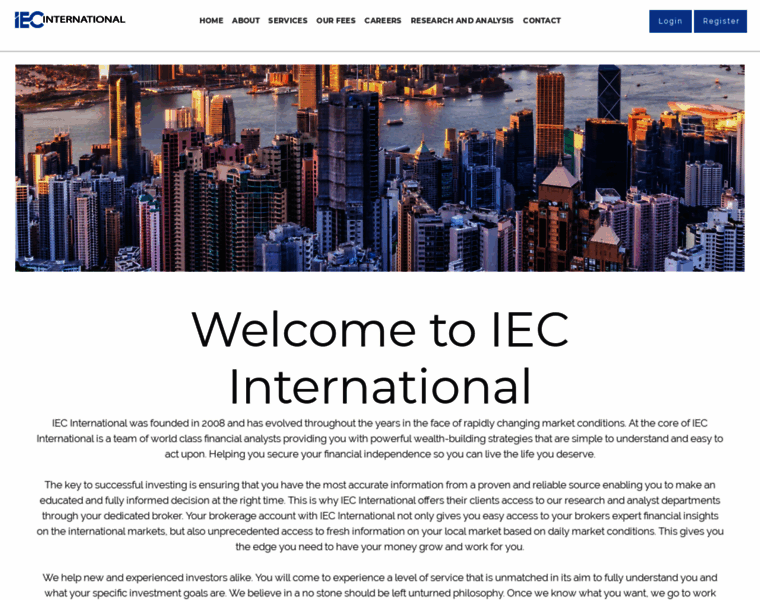 Iecinternational.com thumbnail