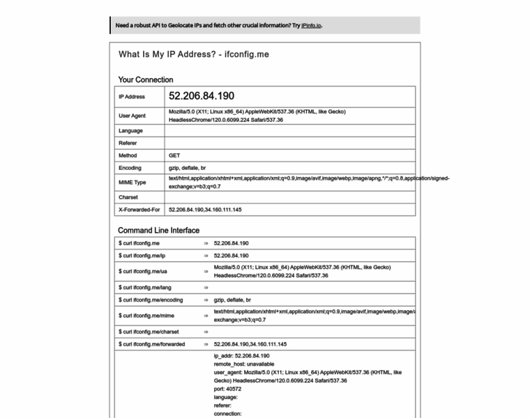 Ifconfig.me thumbnail