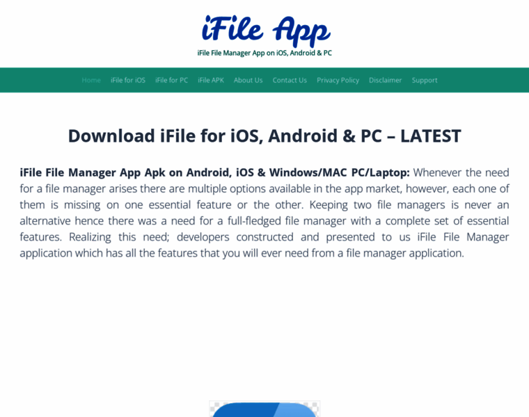 Ifile-app.com thumbnail