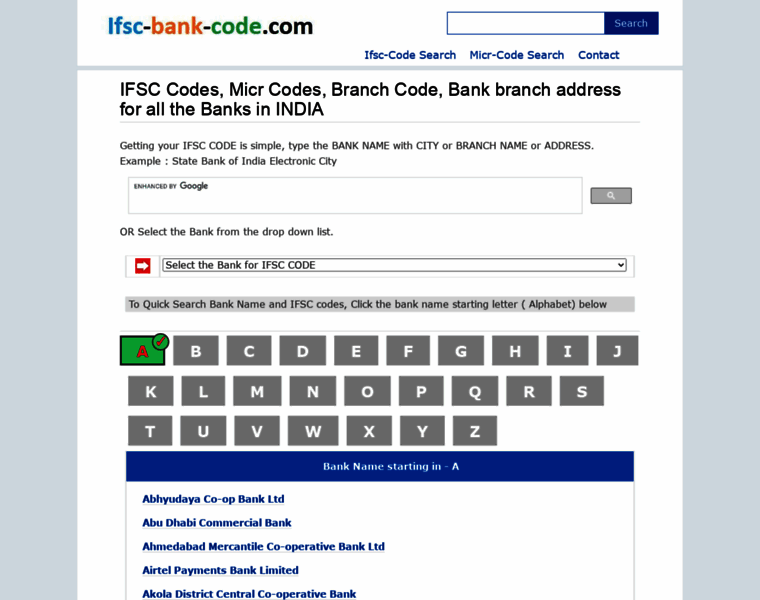 Ifsc-bank-code.com thumbnail