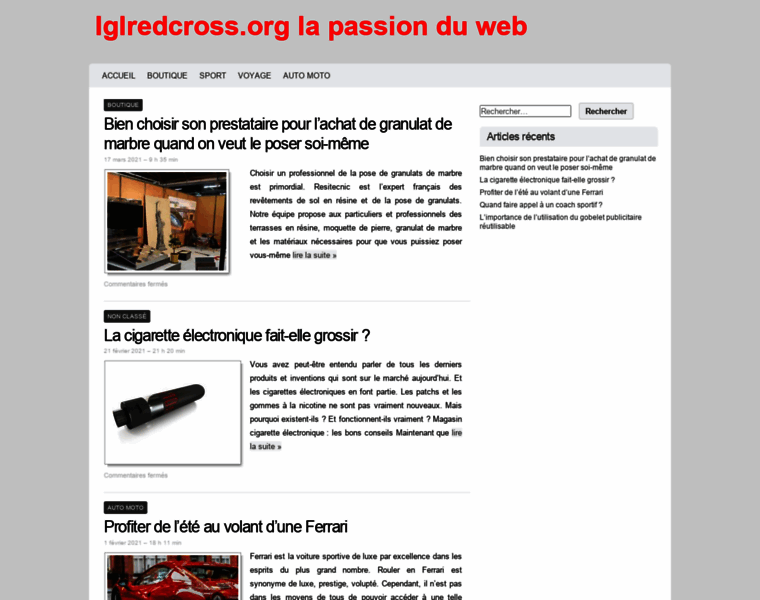 Iglredcross.org thumbnail