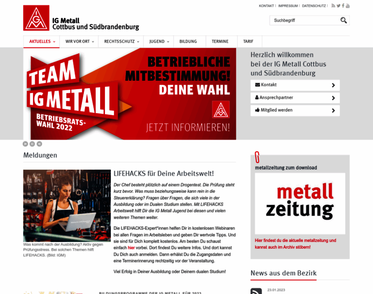 Igmetall-cottbus-suedbrandenburg.de thumbnail