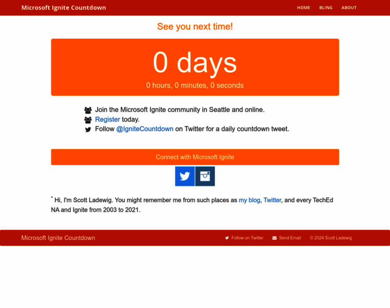 Ignitecountdown.com thumbnail