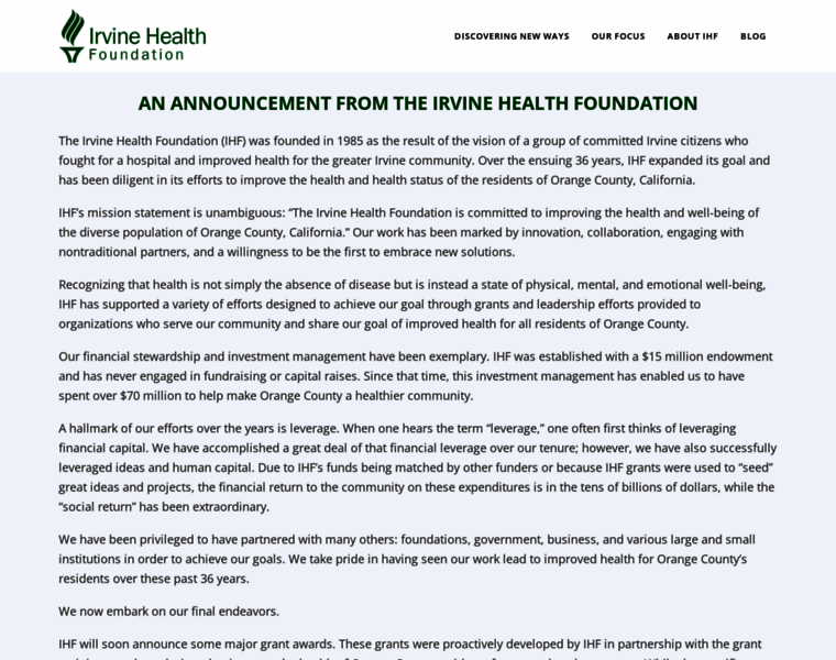 Ihf.org thumbnail