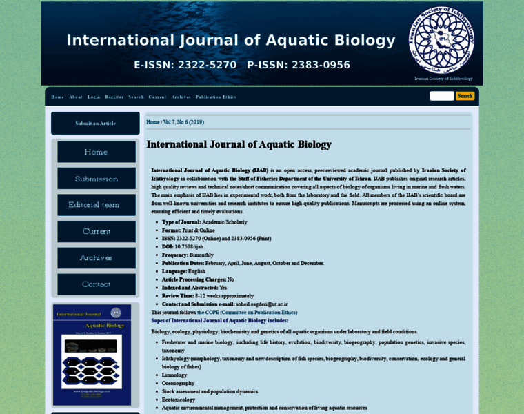 Ij-aquaticbiology.com thumbnail