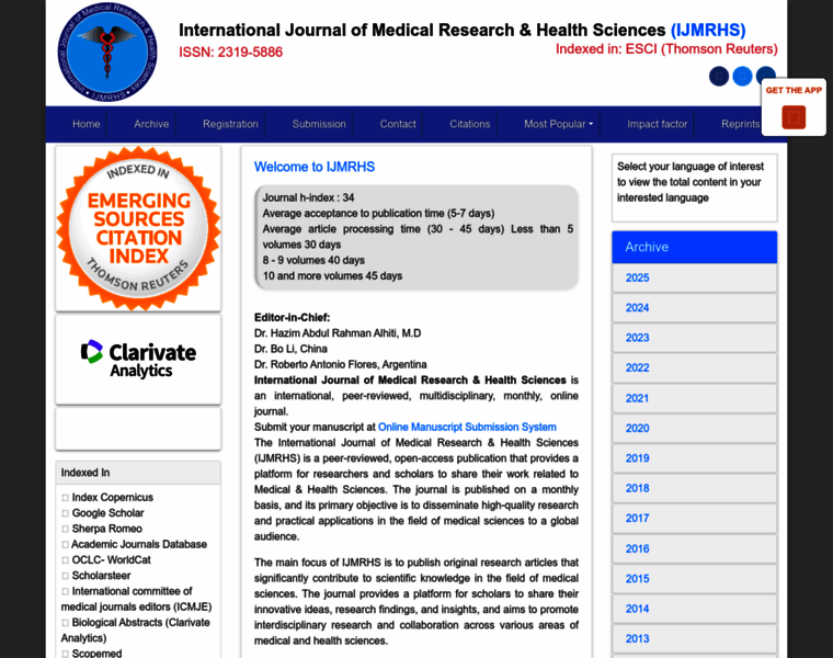 Ijmrhs.com thumbnail Ijmrhs.com thumbnail