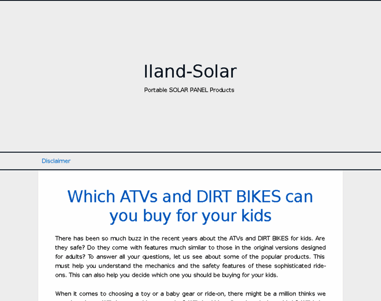Iland-solar.com thumbnail