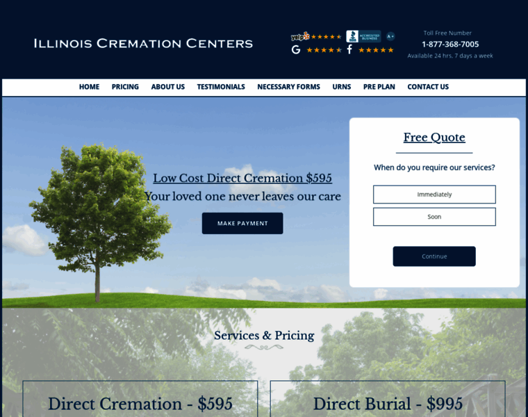Illinoiscremationcenters.com thumbnail Illinoiscremationcenters.com thumbnail