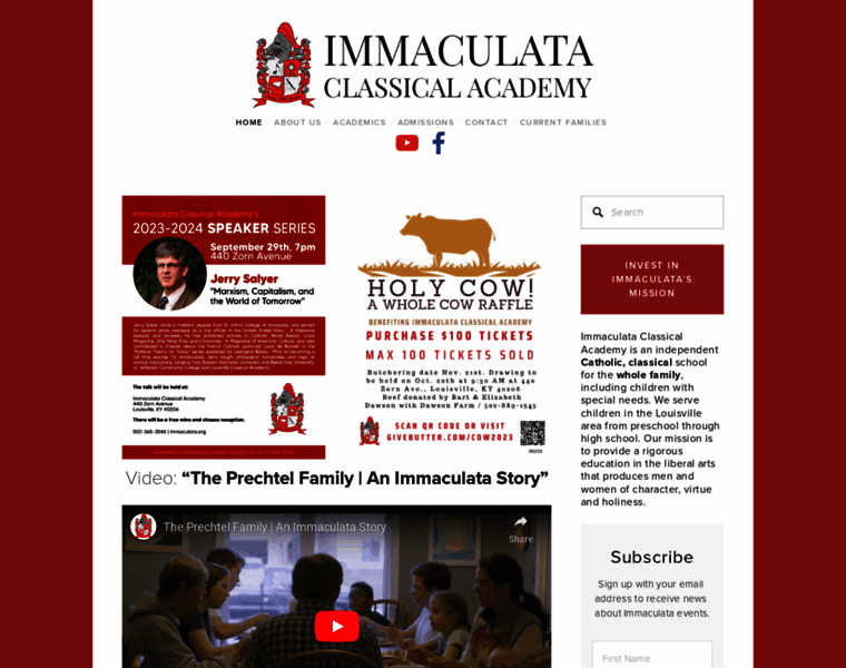 Immaculataclassicalacademy.com thumbnail
