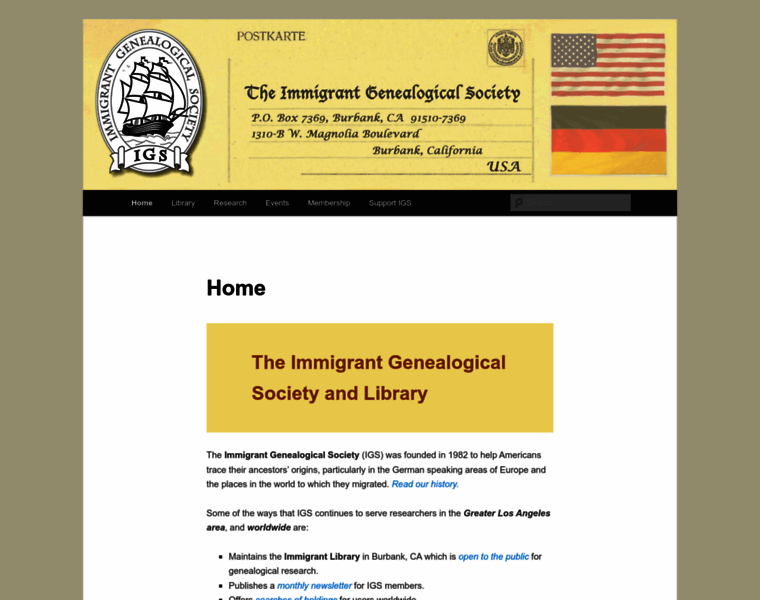 Immigrantgensoc.org thumbnail