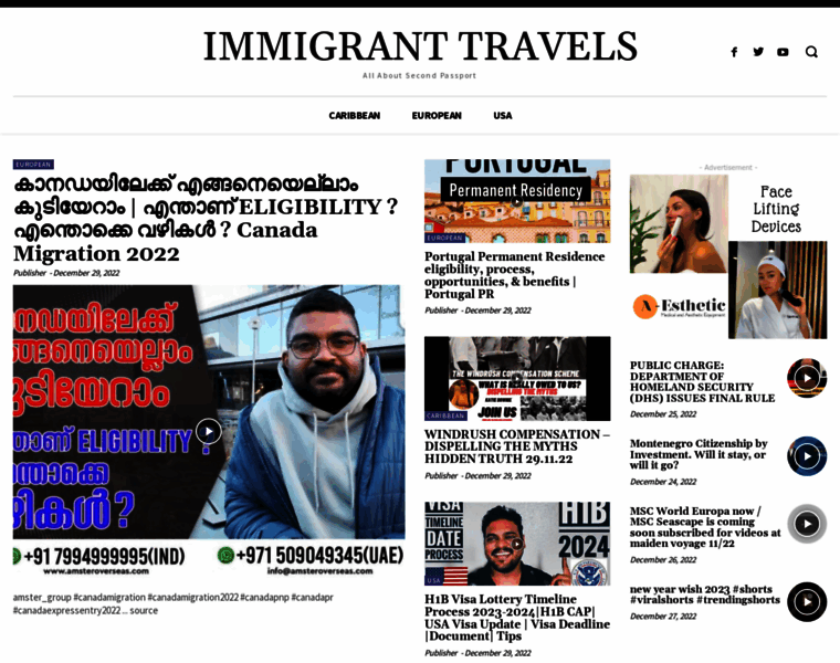 Immigranttravels.com thumbnail