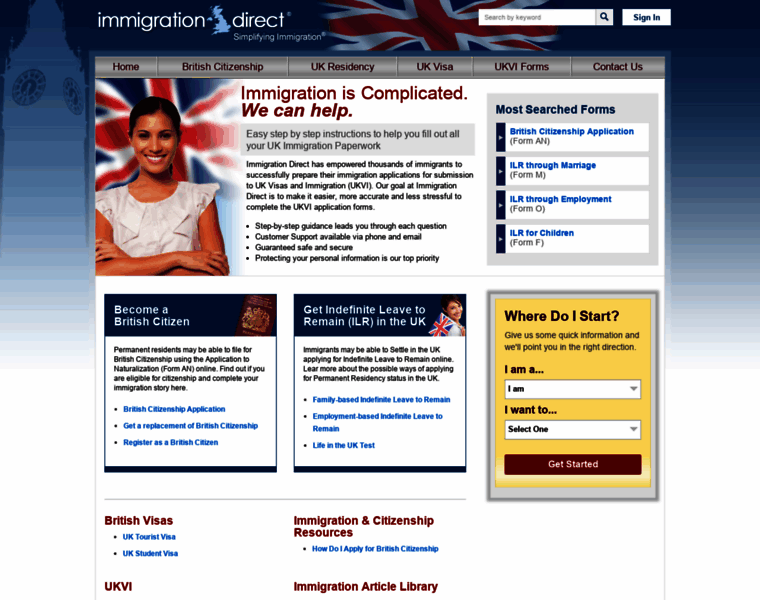 Immigrationdirect.co.uk thumbnail