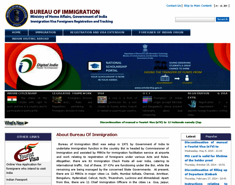 Immigrationindia.nic.in thumbnail Immigrationindia.nic.in thumbnail