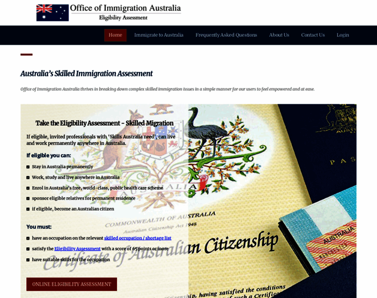 Immigrationsaustralia.com thumbnail