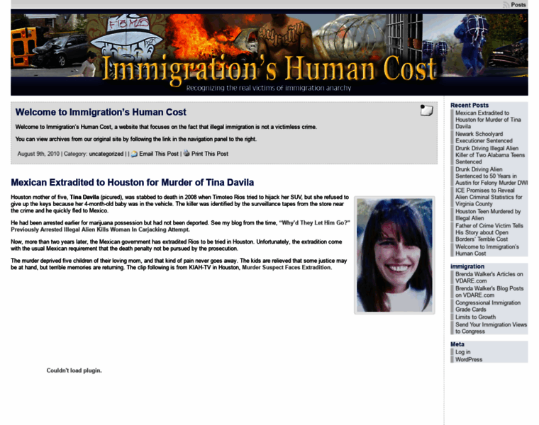 Immigrationshumancost.org thumbnail
