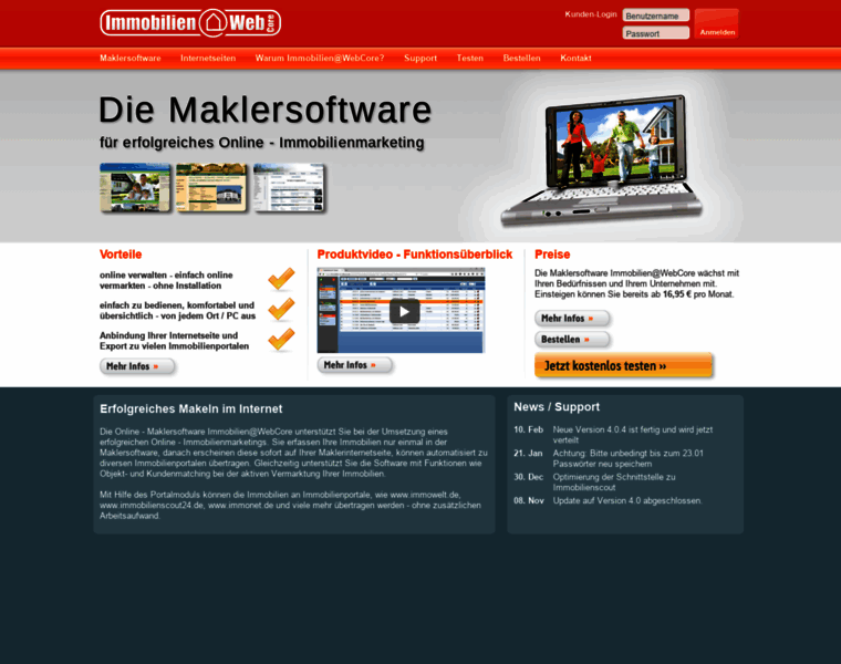 Immobilien-at-webcore.de thumbnail