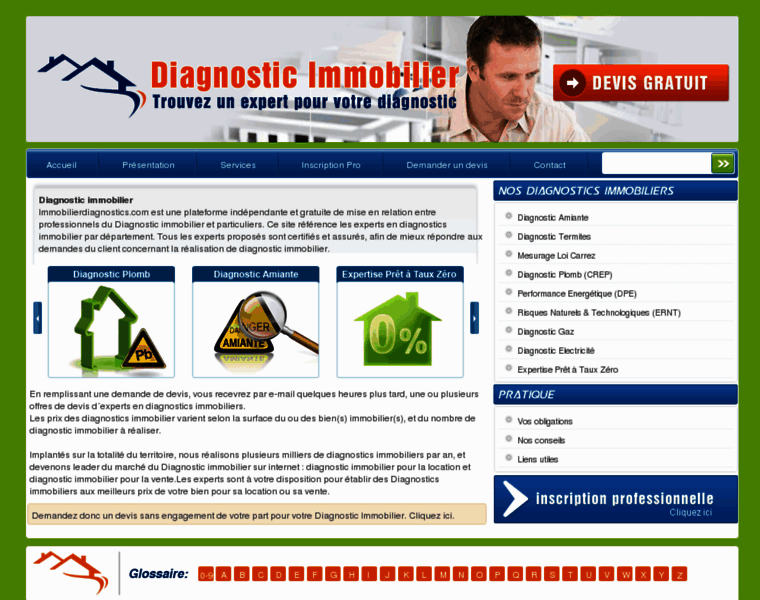 Immobilierdiagnostics.com thumbnail