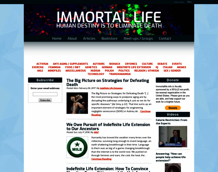 Immortallife.info thumbnail