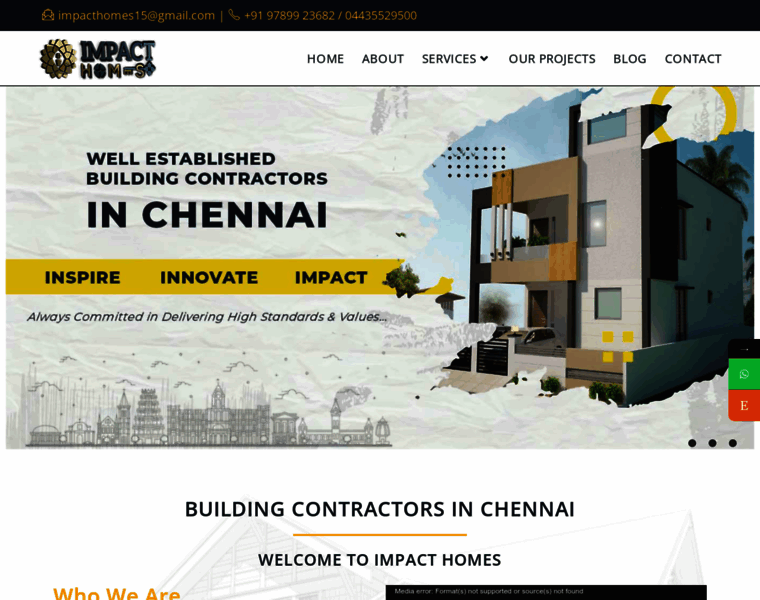 Impacthomes.co.in thumbnail