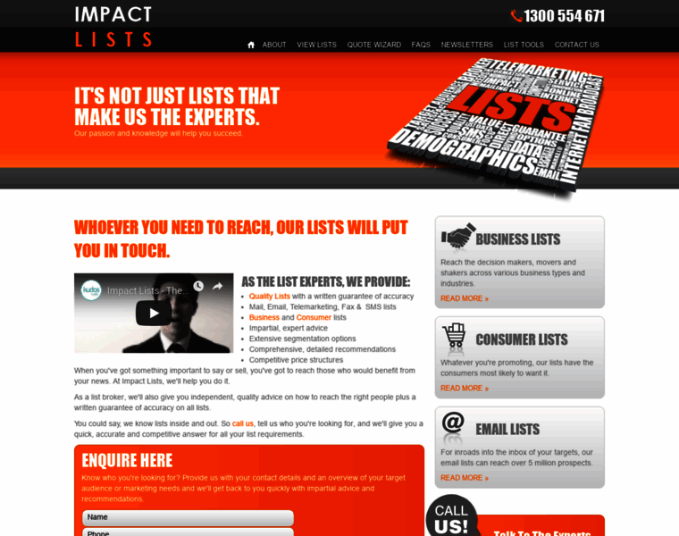 Impactlists.com.au thumbnail