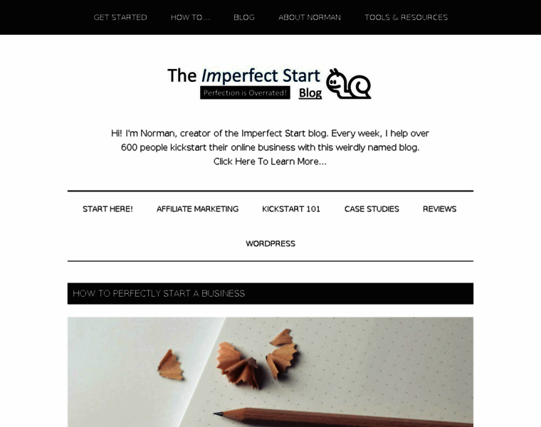 Imperfectstart.com thumbnail