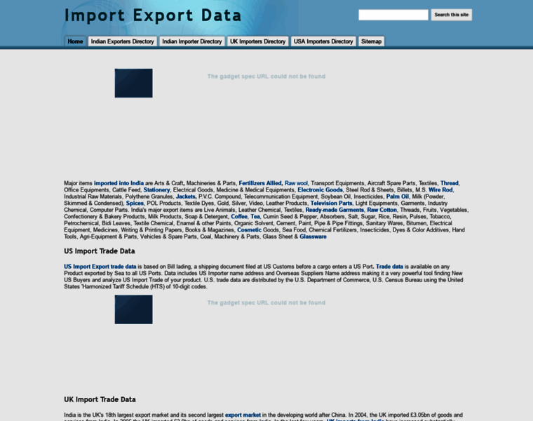 Importexportdata.in thumbnail